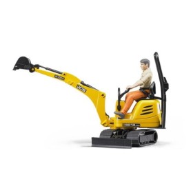 Bruder micro excavator JCB 8010 CTS si muncitor